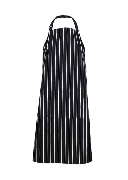 striped bib apron