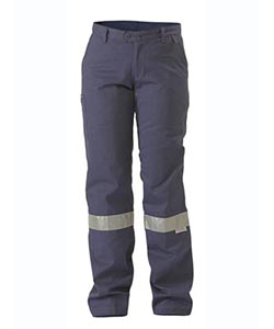 Bisley women's drill pant with tape (BPL6007T)